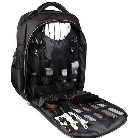 Portable Backpack Bag for Hairstylists Tools Large Capacity Backpack for Barber Black Hair Cutting Tools Backpack