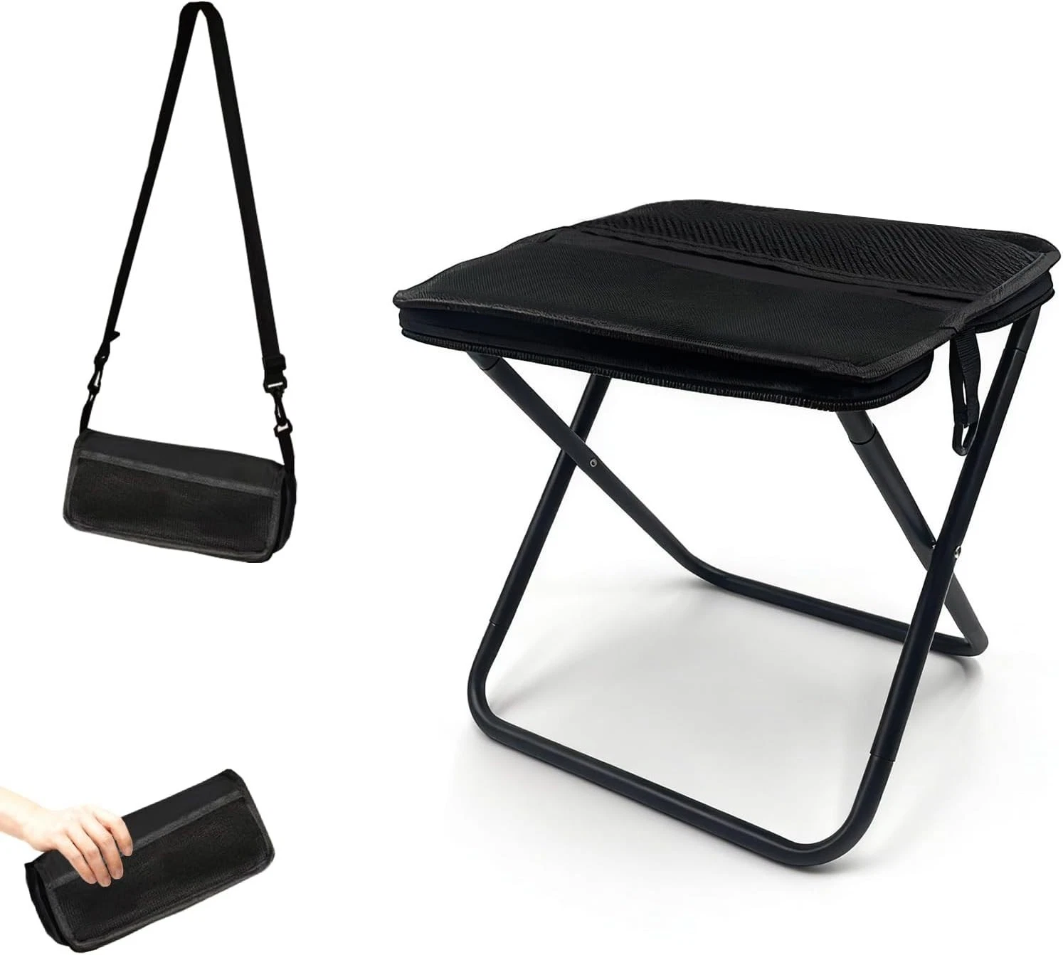 Stool Back Pack Portable Backpack Chair, Foldable Stool - 3 in 1 Compact Travel Stool ...