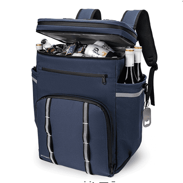Portable Backpack Cooler Insulated Leak Proof, 45 Cans Cooler Backpack for Beach Camping Hiking, Waterproof Ice Cooler Bag, Large Capacity Lunch Back Pack for Man Woman