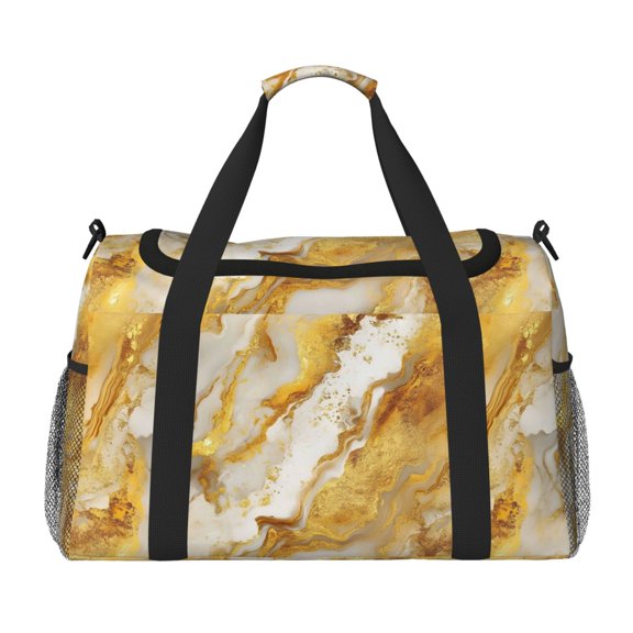 Portable Backpack Travel Bag Computer Business Travel Bag 11.815.4 Inches Waterproof Type Suitable For Outdoor Hiking And Office Use Gold Marble_1