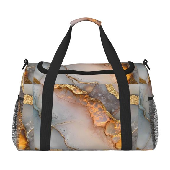 Portable Backpack Travel Bag Computer Business Travel Bag 11.815.4 Inches Waterproof Type Suitable For Outdoor Hiking And Office Use Gray-White Gold Marble