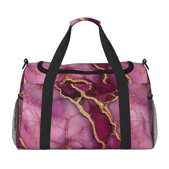 Portable Backpack Travel Bag Computer Business Travel Bag 11.815.4 Inches Waterproof Type Suitable For Outdoor Hiking And Office Use Purple Gold Marble