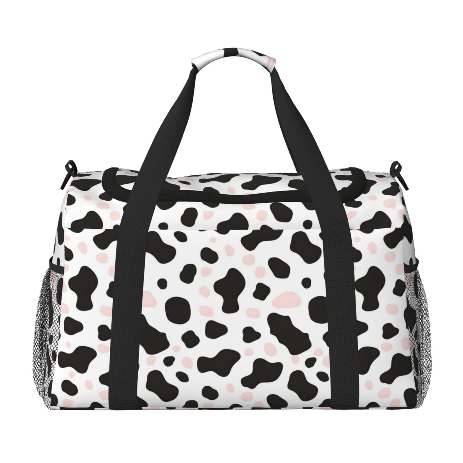 Portable Backpack Travel Bag Computer Business Travel Bag 11.8×15.4 Inches Waterproof Type Suitable For Outdoor Hiking And Office Use Simple Cow-Print Pattern1_3