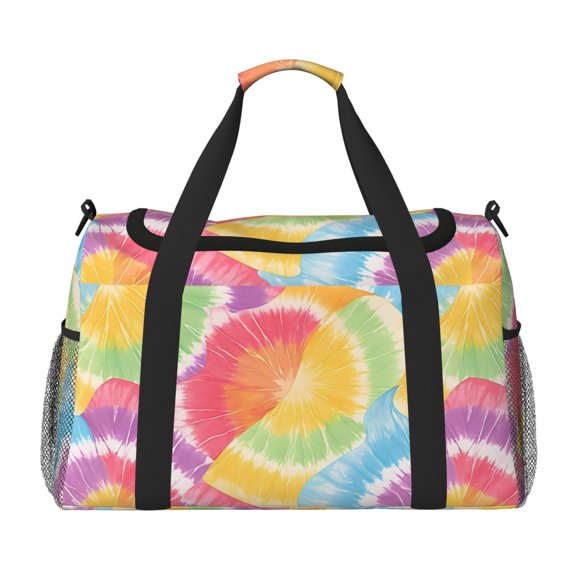 Portable Backpack Travel Bag Computer Business Travel Bag 11.815.4 Inches Waterproof Type Suitable For Outdoor Hiking And Office Use Tie-Dye Pattern Bright Colors Tie-Dye Background