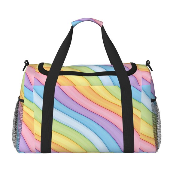 Portable Backpack Travel Bag Computer Business Travel Bag 11.815.4 Inches Waterproof Type Suitable For Outdoor Hiking And Office Use Tie-Dye Pattern Rainbow Colors Tie-Dye Background_3