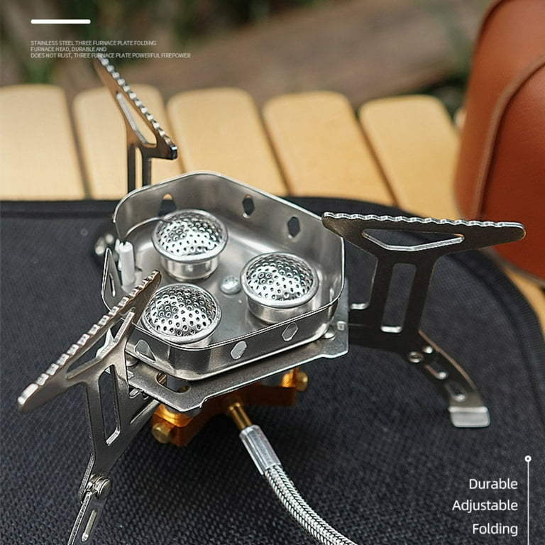 Portable Backpacking Stove Camping Gas Stove Butane Stove with Fuel Canister Adapter Foldable Windproof Camping Stove with Piezo Ignition Ultralight Gas Stove for Outdoor Hiking Travel Walmart