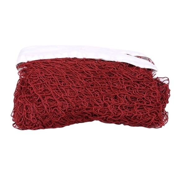 Portable Badminton Net, Durable Standard Knotless Polypropylene Netting in Red & Green Colors - Lightweight for Easy Transport & Quick Installation, Ideal for Standard Badminton Matches & Practice -