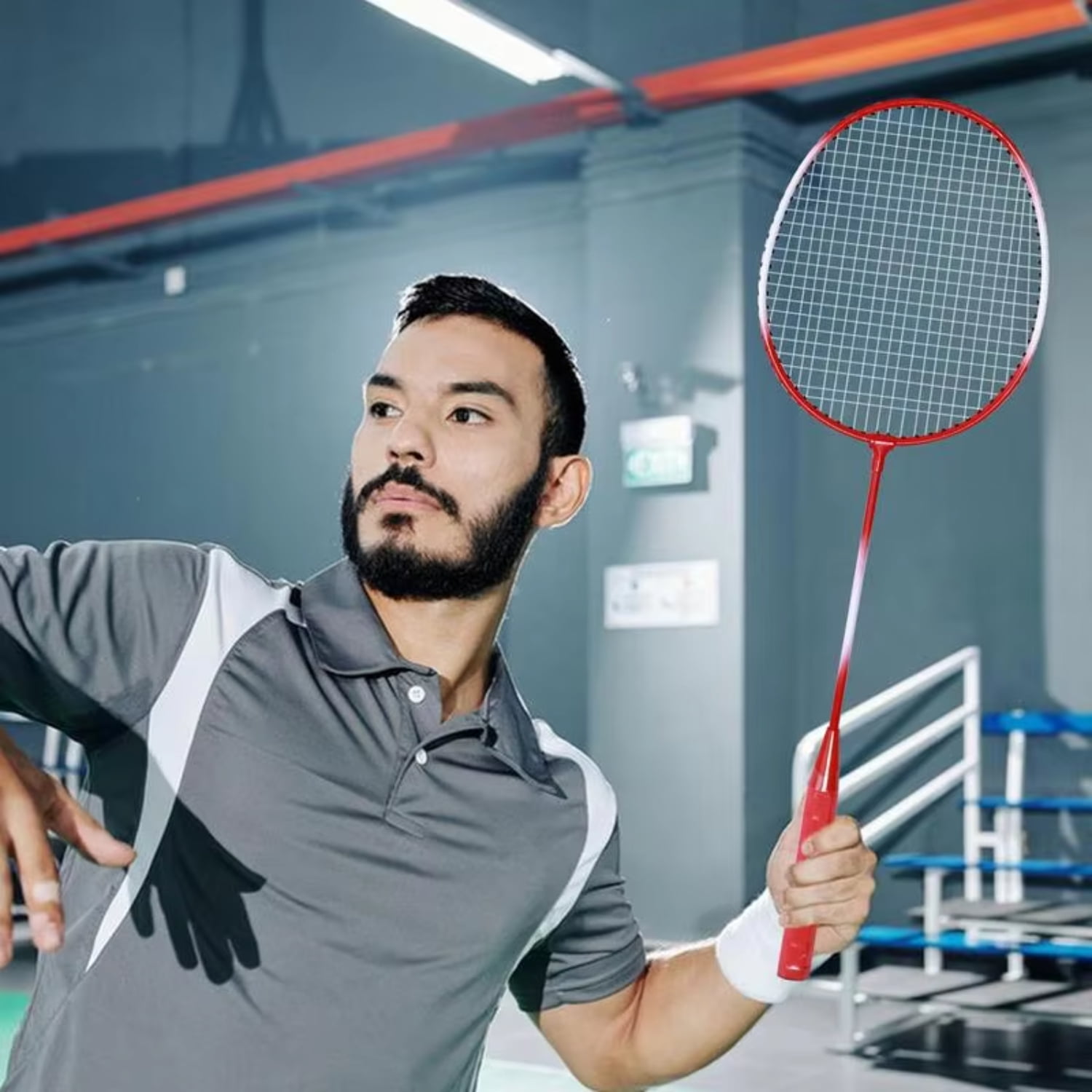 Portable Badminton Set for 2 Players - Lightweight Badminton Racquets ...