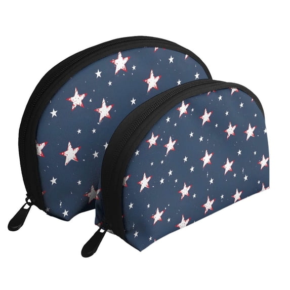 Portable Bags Clutch Pouch Zipper Smooth Built-In Compartment For Travel Vacation Business Camping Independence Day Theme Star (12)