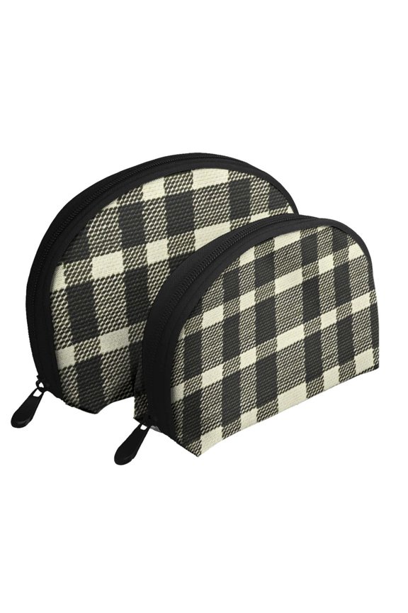 Portable Bags Clutch Pouch Zipper Smooth Built-In Compartment For Travel Vacation Business Camping Olive Houndstooth Buffalo Plaid Tartan Check Scotland_3