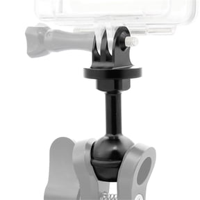 Portable Ball Head Mount for Cameras Durable Aluminum Alloy, 1-inch Spherical Diameter for GoPro Accessory