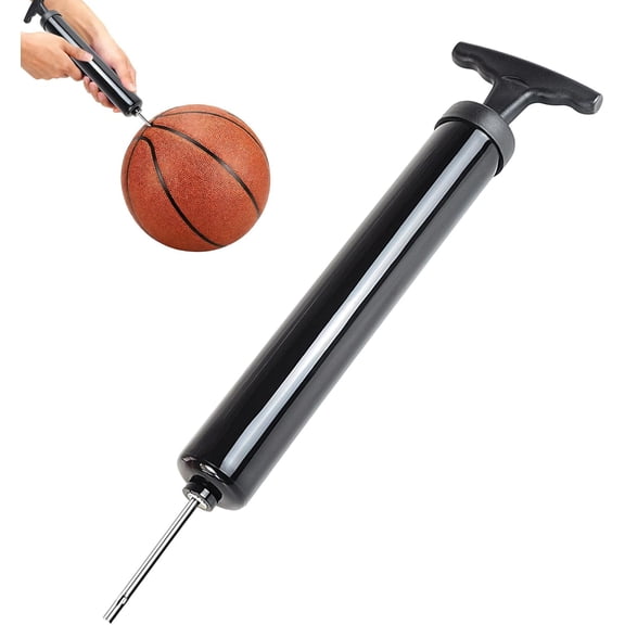 Portable Ball Pump Inflator Kit, For Basketball, Football, Volleyball, Rugby(RL Black 1 PC)
