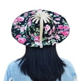 thumbnail image 1 of Portable Bamboo Fan-Foldable Sun Hat for Women,UV Protection Wide Brim Hat,Adjustable Chin for Summer Accessories Travel Strap, 1 of 9