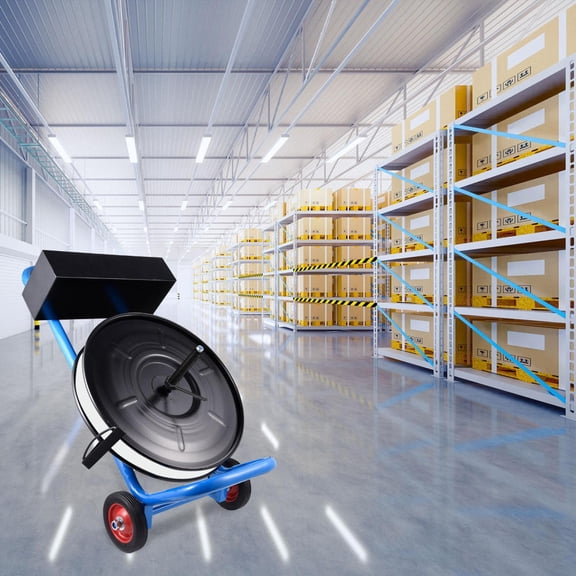 Portable Banding Strapping Cart with Spacious Tray, Anti-Retreat Pulleys for Plastic Steel Strapping, Industrial Packaging Shipping Facilities