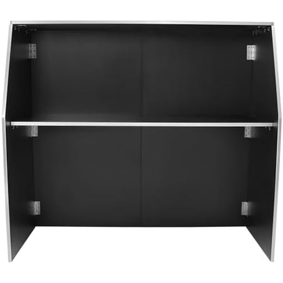 Portable Bar Table, 2-Tier Foldable Event Bar Freestanding Bar Cabinet with 176LBS Bear Loading Capacity, Space-Saving Bar Cabinet with Practical Latches, Mobile Bar Table for Party Barbecue Picnic