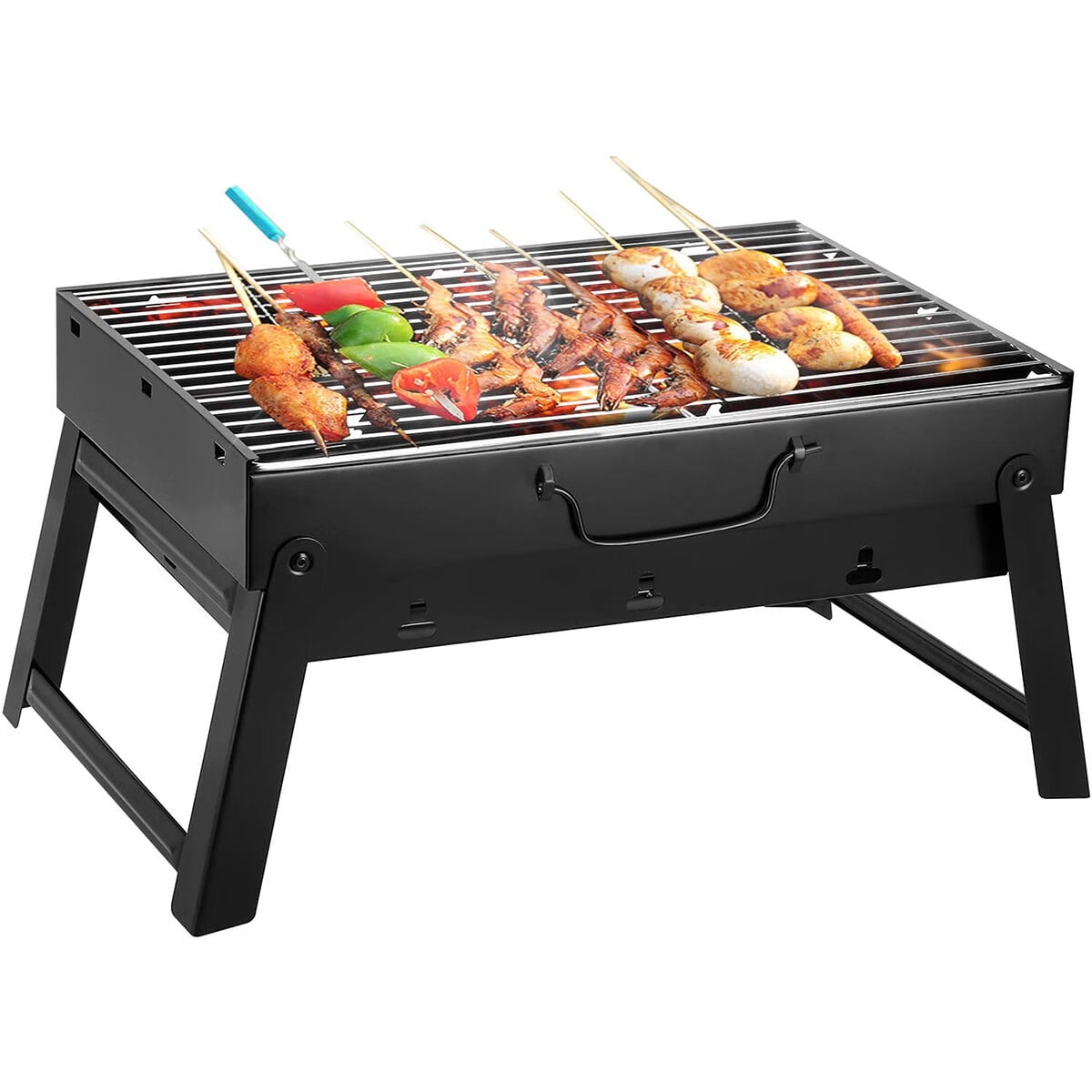 Stainless Steel BBQ Grills Outdoor Portable Electric Barbecue Grill Home  Grilled Chicken Stove Camping Brazier Charcoal
