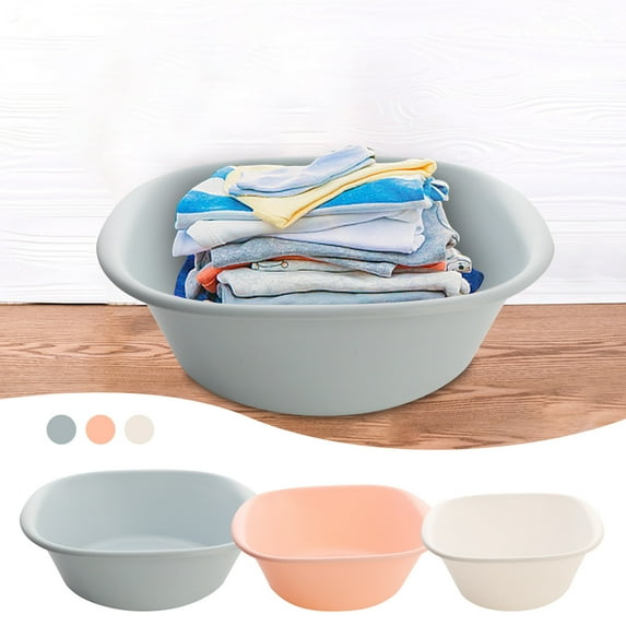 Portable Basin under $5! Xqxayjr Foldable Laundry Basin,Portable Multipurpose Plastic Tub for Washing Clothes Vegetables,Collapsible Storage Basin for Dormitory Apartment Camping,Space Saving