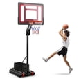 thumbnail image 1 of Portable Basketball Hoop, 5 FT to 10 FT Adjustable Basketball Goal with 10 Heights, All Weather Basketball Stand System with Weight Bag & Wheels, for Youth Adult, Indoor Outdoor Pool, Court, 1 of 9