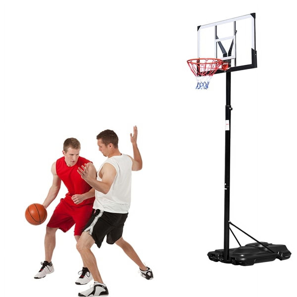 Portable Basketball Hoop 7-10FT Height Adjustable with Wheels ...