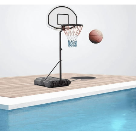 Portable Basketball Hoop Basketball System 4.76-10ft Height Adjustable with LED Basketball Hoop Lights