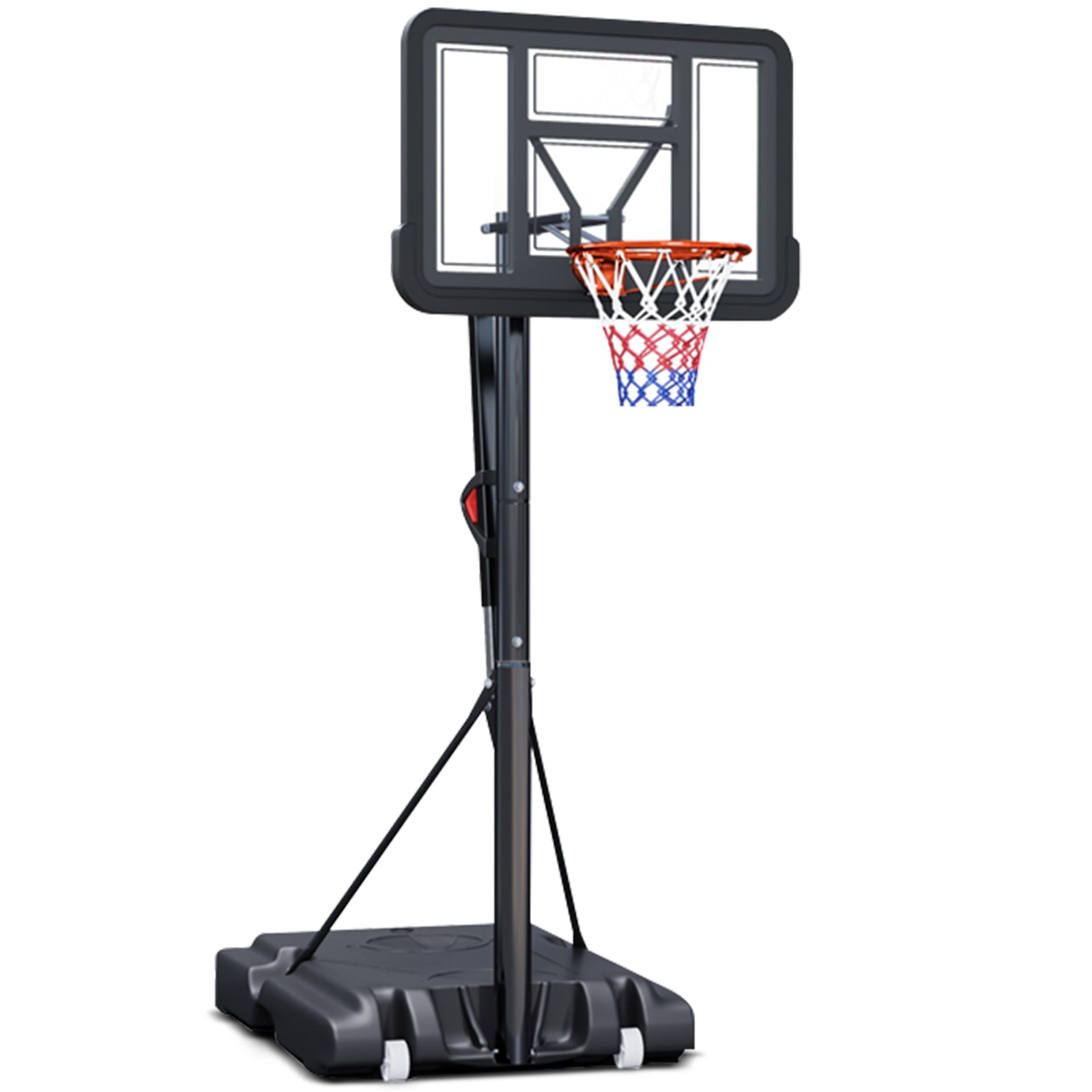Portable Basketball Hoop&Goal Outdoor, 5.5-10FT Height Adjustable, 44 ...
