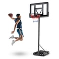 thumbnail image 1 of Portable Basketball Hoop Outdoor, 4.25FT-10FT Height Adjustable Basketball Goal, Shatterproof Backboard, Built-in Wheels, Basketball Stand, 1 of 7