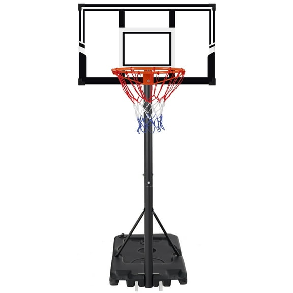 Portable Basketball Hoop Outdoor, SEGMART 3.3Ft-10Ft Height Adjustable Swimming Pool Basketball Hoop Goal System with PE Backboard for Kids Youth Adults Play in Backyard/Courts/Indoor