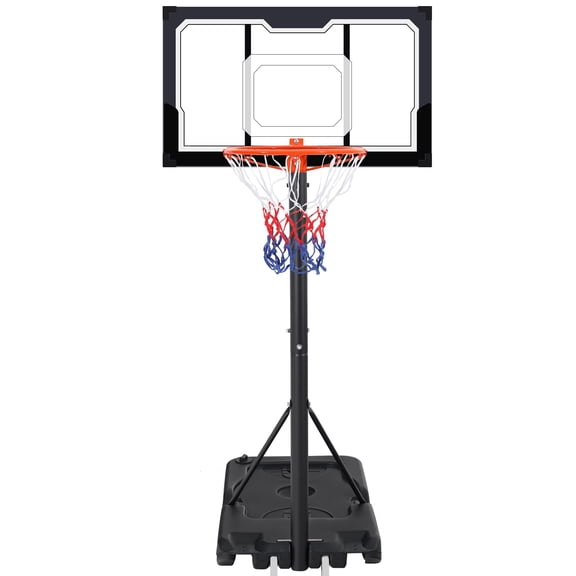 Portable Basketball Hoop Outdoor, SEGMART 3.3Ft-10Ft Height Adjustable Swimming Pool Basketball Hoop Goal System with PE Backboard for Kids Youth Adults Play in Backyard/Courts/Indoor