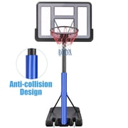 44 inch Portable Basketball Hoop Outdoor for Kids and Adults, Segmart Basketball Hoop for Backyard, 4.9Ft-10FT Height Adjustable Basketball Goal System with Shatterproof Backboard, Larger Base