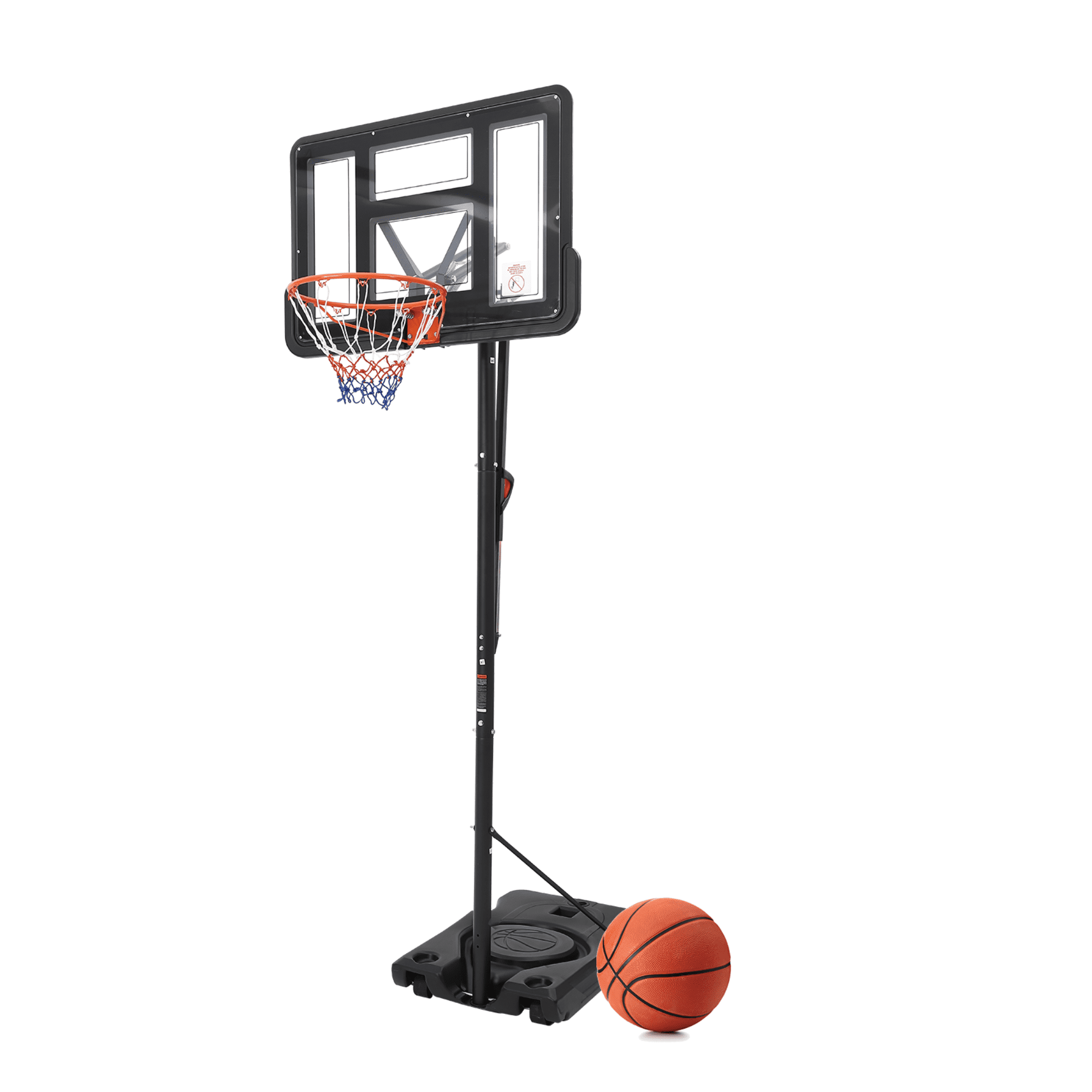 Portable Basketball Hoop System | 10ft Height-Adjustable Goal with 44" Backboard for Driveway & Backyard