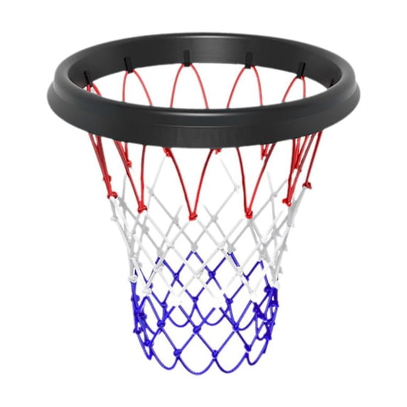 Portable Basketball Net Easy Install Throw-and-Attach System for Rimless Hoops, TPU Material, Universal Compatibility