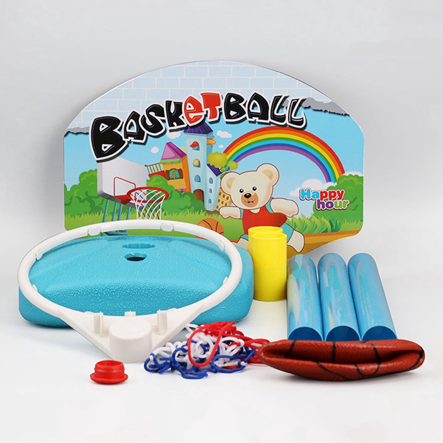 SALYWEE Portable Basketball with Ball, Adjustable Basketball Hoops, Family Games, Outdoor & Indoor Sports Training, Party Gifts