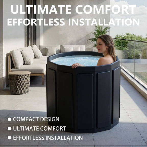 Portable Bath Tub for Adults Foldable Soaking Bathtub, Insulated Large Capacity for Hot Spa and Ice Bath, Ideal for Muscle Recovery and Cold Therapy