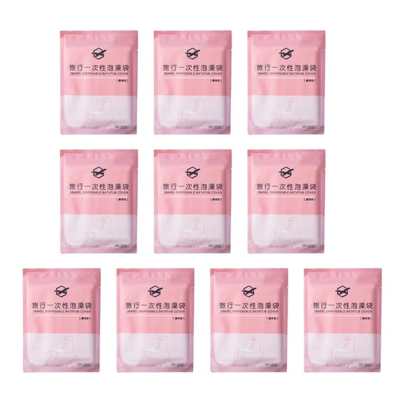 Portable Bathtub Cover Bag Thickened PlasticDisposable Bath Bucket Film Bag Keep Cleanliness in Hotel Baths