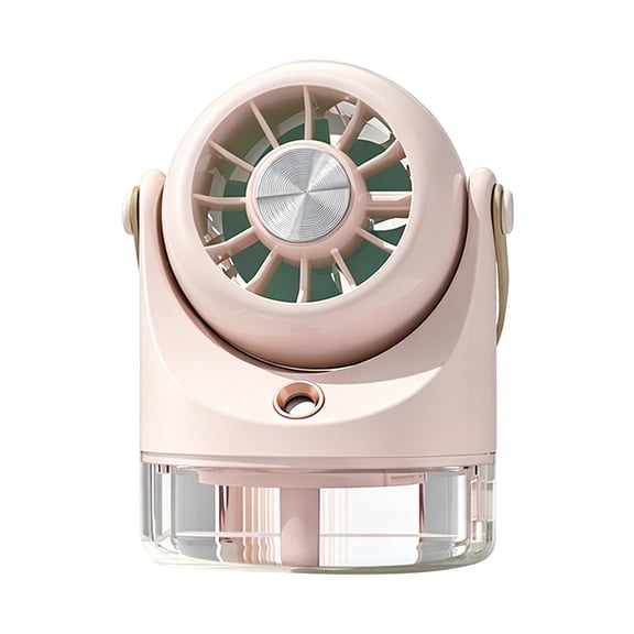 Portable Battery Operated Mini Fan Super Quiet USB Air Conditioner with Built in Battery for Travel Camping Office Desk Use