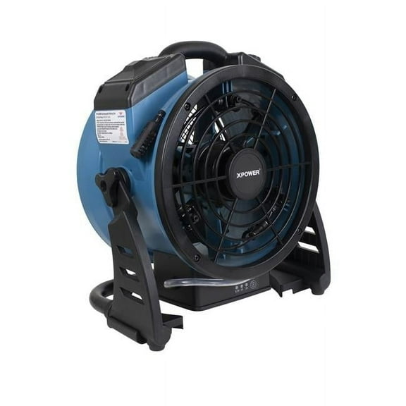 Portable Battery Operated Rechargeable Cordless Variable Speed Outdoor Cooling Misting Fan & High Velocity Air Circulator with Built-In Water Pump & Hose