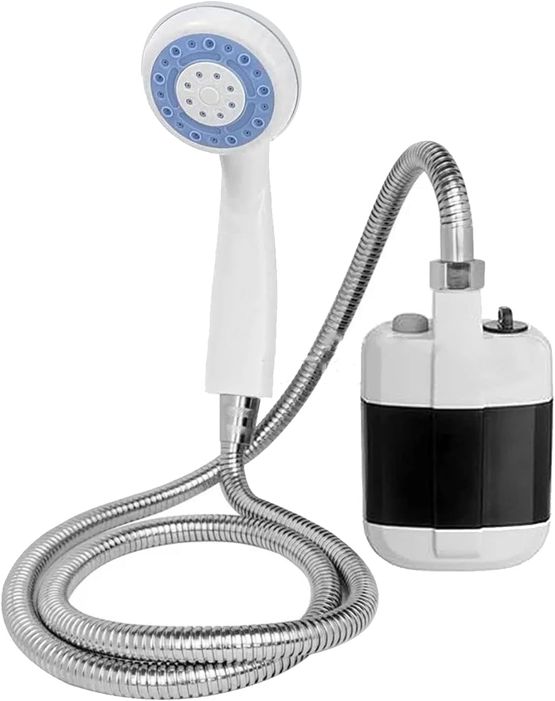 Portable Battery Powered Camping Shower – 2200mAh Rechargeable Outdoor Shower Pump with 1.5m Hose – Electric Water Pump for Camping, Picnic, Pet Bath, Garden – IPX4 Waterproof – 600g
