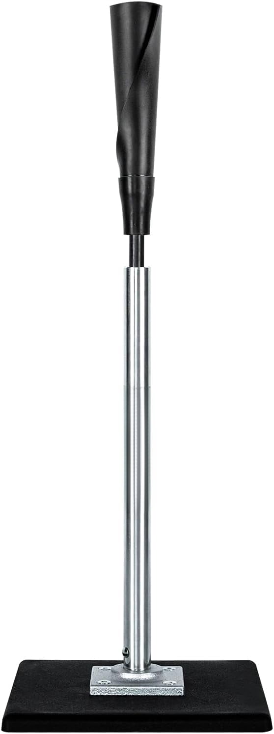 Portable Batting Tee for Baseball/Softball, Height Adjustment from 25-37 inch,Easy Transport Premium Baseball Tee with Rubber Top,Heave Duty Base Hitting Tee for Kids/Youths/Adults