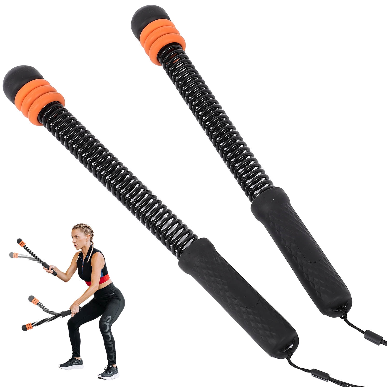 Running Ring Ropes Portable Battle Ropes, Workout Ropes for Home Gym, Ropeless Battle ...