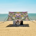 thumbnail image 1 of Portable Beach Tent Sun Shelter With Ground Pegs Water And Wind Resistant Sun Shade Canopy Angle Adjustable Roses Tulips Daffodils, 1 of 7