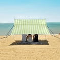 thumbnail image 1 of Portable Beach Tent Sun Shelter With Ground Pegs Water And Wind Resistant Sun Shade Canopy Angle Adjustable Spring Is in Full Bloom, 1 of 7