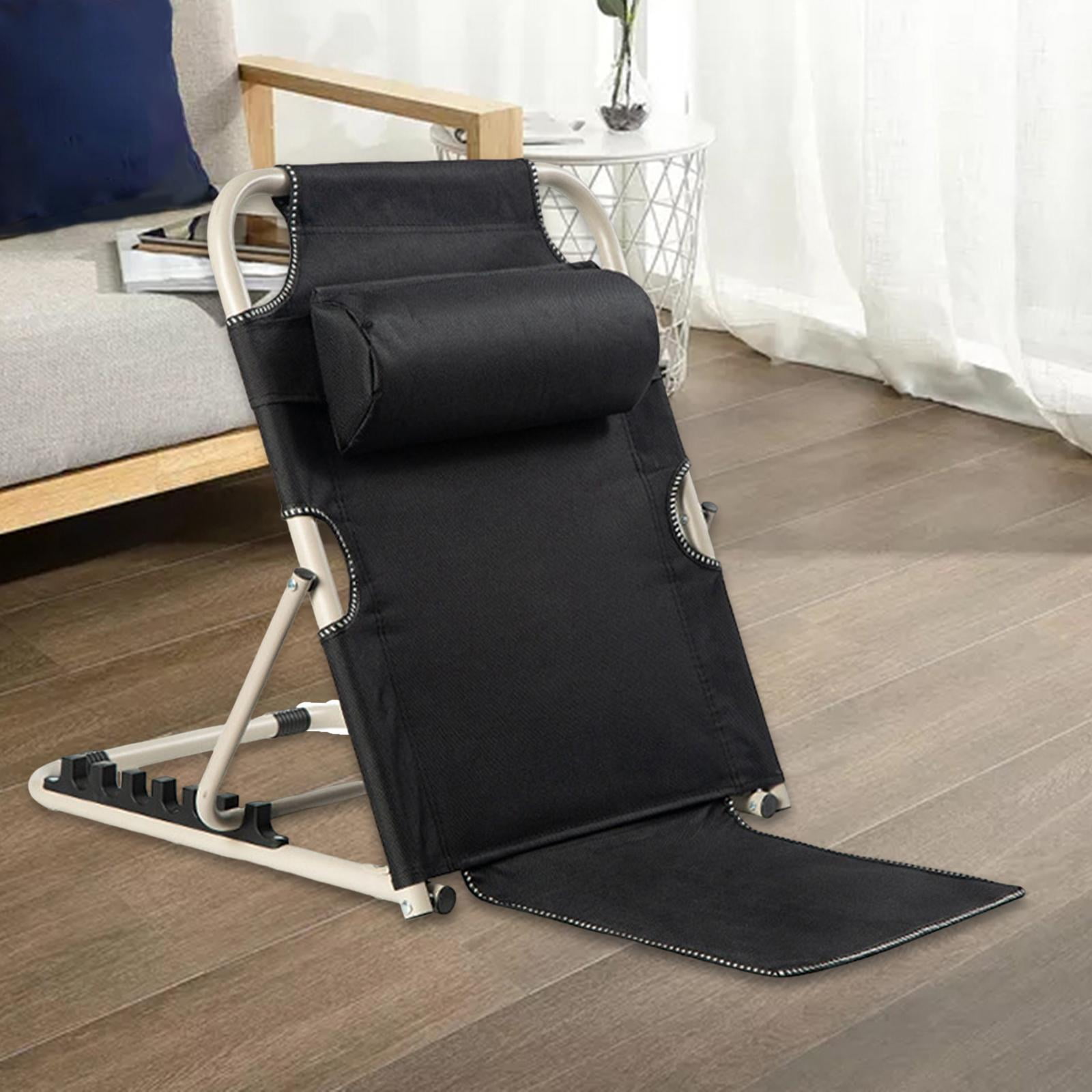 Portable Bed Backrest Sit on Bed Adjustable Angle Folding support Bed Chair Multi Function Back Rest Steel for Seat Adult Exercise S 6 Gears Walmart