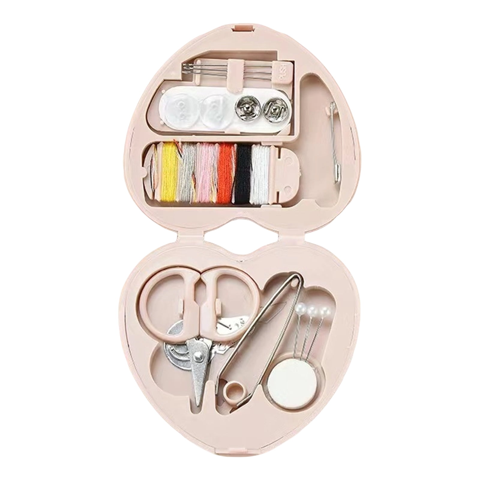 Portable Beginner Sewing Tool Kit, Compact Travel Sewing Supplies Set, Easy-To-Use Mending Tools for Clothes Fabrics, Sewing Kit for Home School Travel, Hassle-Free Starter Sewing Accessories