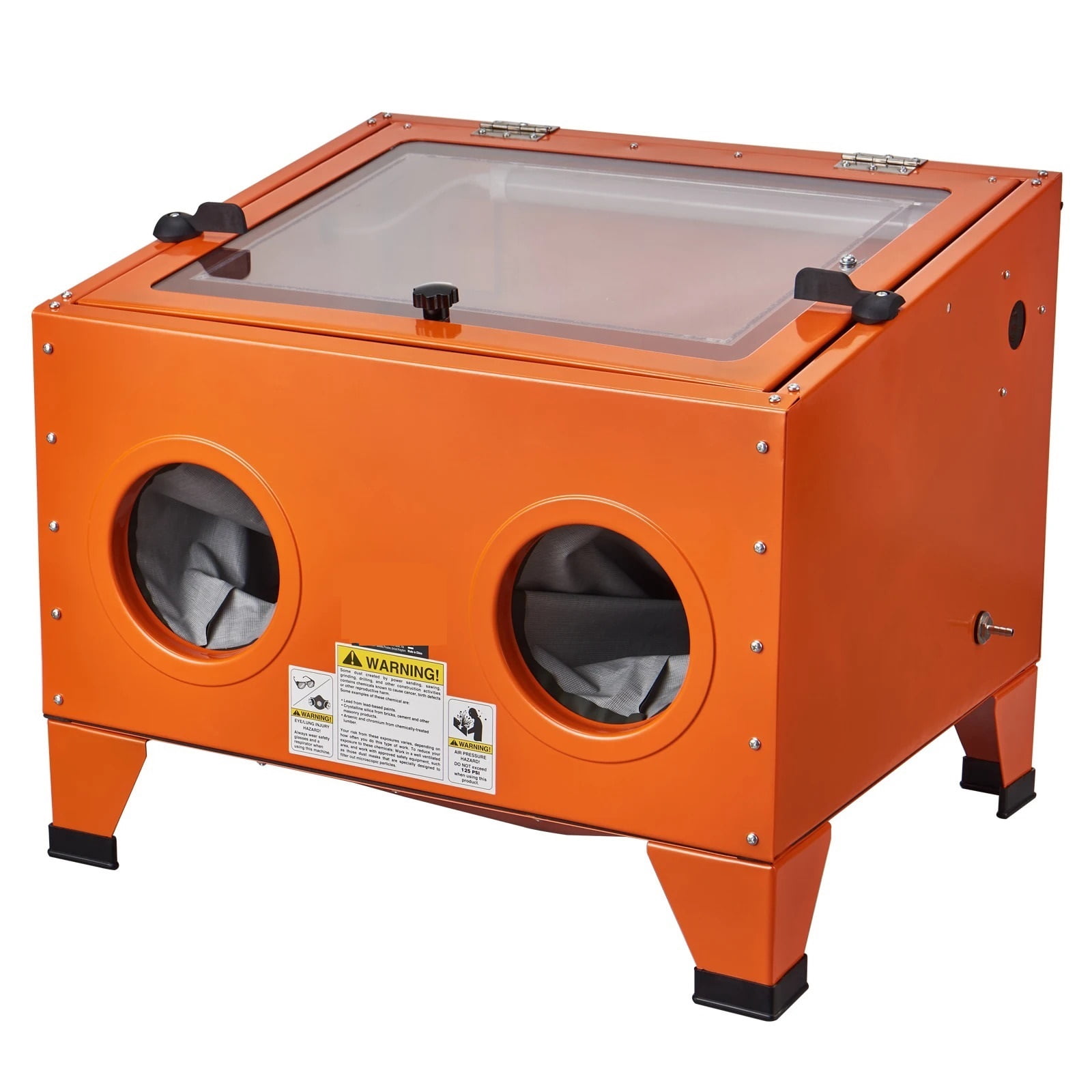 Sandblaster Table Portable Benchtop Sand Blaster 25 Gallon Sandblasting Cabinet with ...