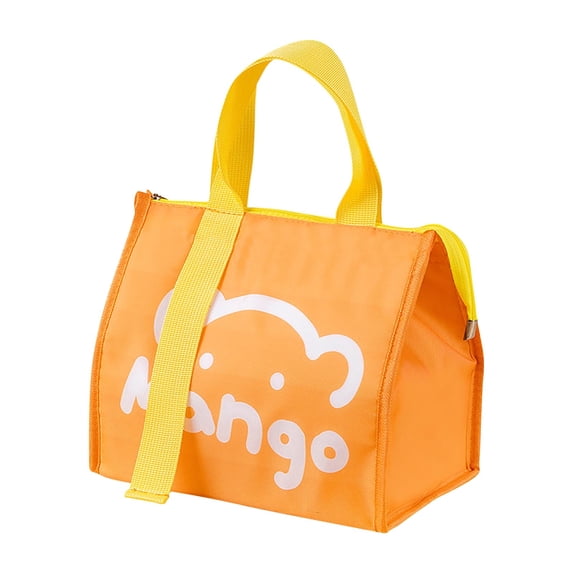 Portable Bento Bag, Insulated Lunch Box Bag for Students, Thermal Food Carrier with Rice Compartment for Work School