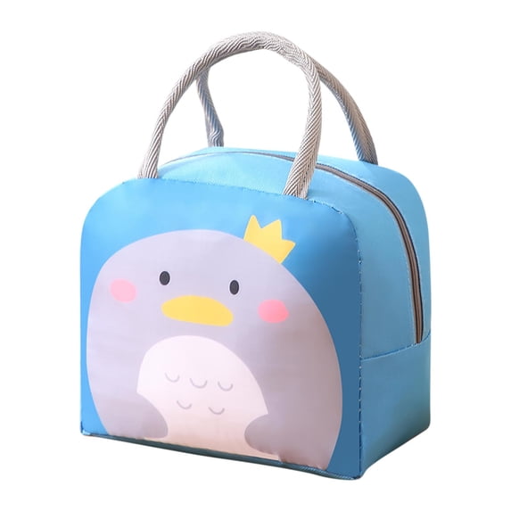 Portable Bento Bag, Insulated Lunch Box Bag for Students, Thermal Food Carrier with Rice Compartment for Work School