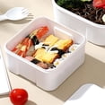thumbnail image 1 of Portable Bento Lunch Box, Single Compartment Container with 2-in-1 Utensil, Microwave Reheatable for Office & Campus, 1 of 6