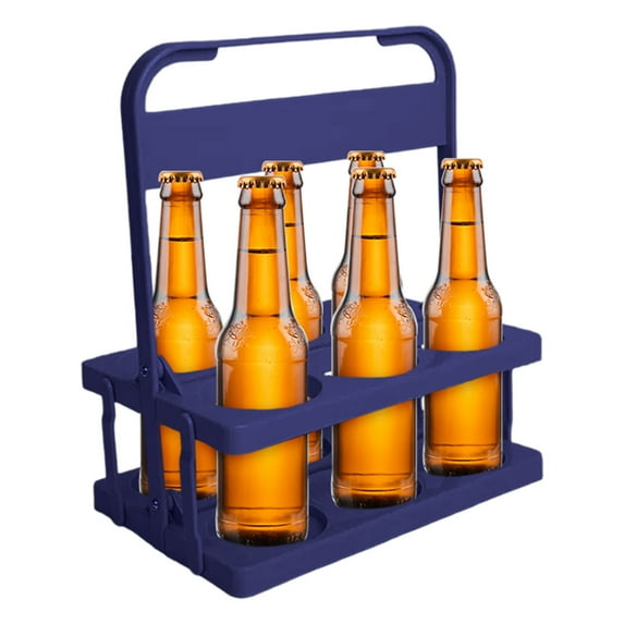 Portable Beverage Carrier, Foldable Plastic Beer Basket, Outdoor Drink Holder for Sports Events, Leakproof Water Bottle and Sports Drink Organizer