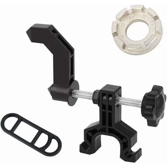 Portable Bicycle Wheel Truing Stand Bike Mini Rims Adjustment Repair Mount Tools Spoke Wrench Black