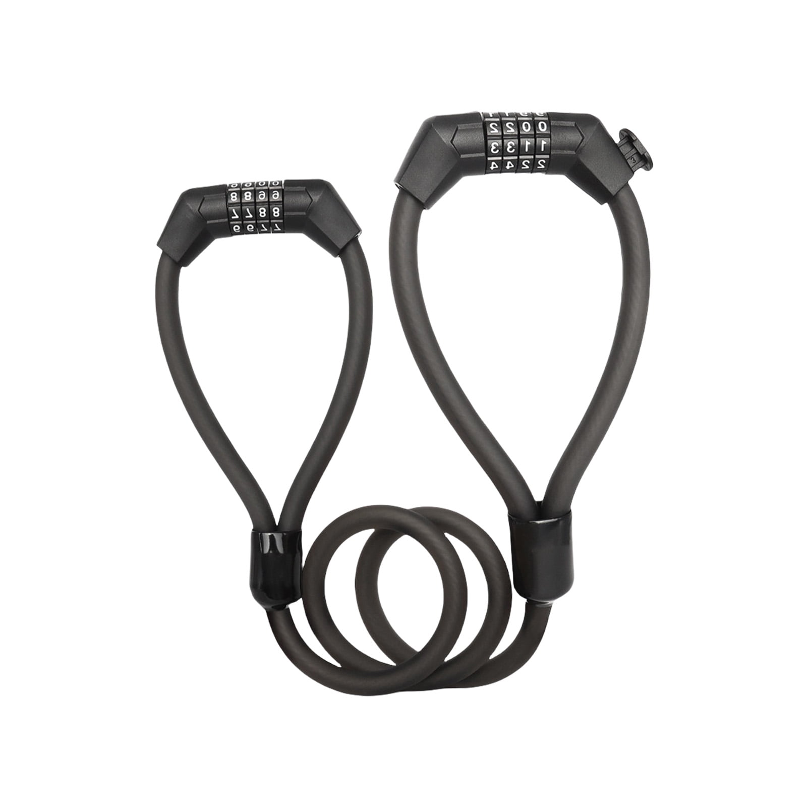 Portable Bicycles 4 Digit Security Password Lock High Security Padlock AntiTheft Bicycles Cable Locks for Mountain Bike